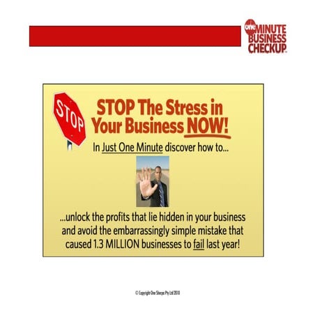 One Minute Business Checkup