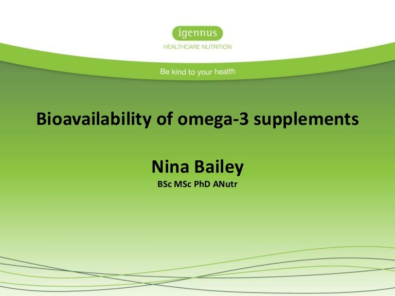 Longchain omega3s as therapeutics understanding sources, bioavaila…