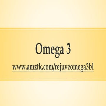 Omega 3 | PPTX
