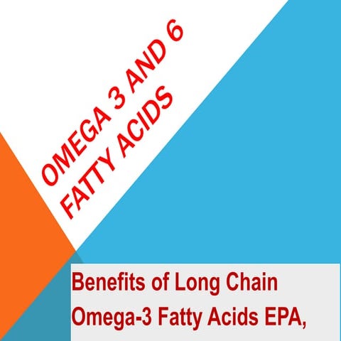 Omega 3 and 6 fatty acids