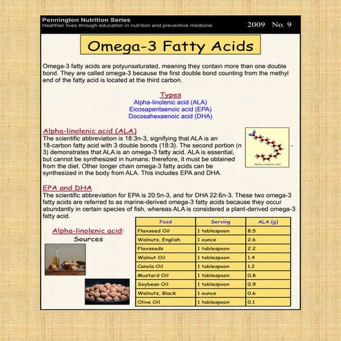 Health benefits Omega 3 fatty acids | PDF