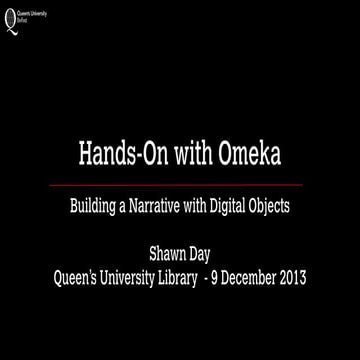 Introduction to Omeka