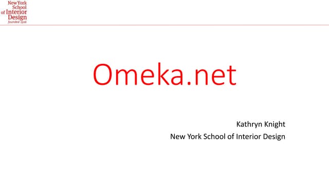 Omeka.net, briefly