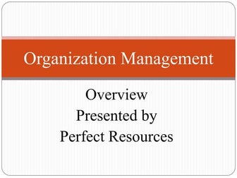 SAP HCM - Organization Management end user presentation