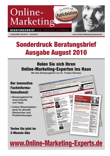 Marketingtrend Online PR - Mit Onli...