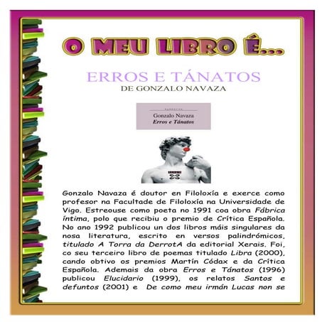 O meu libro erros e tánatos