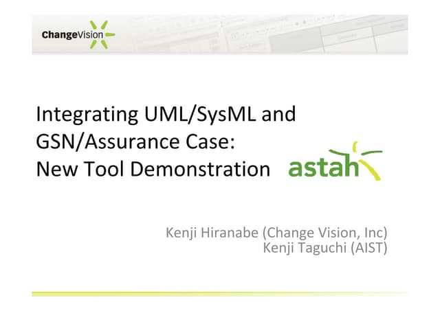 OMG Astah GSN Demonstration