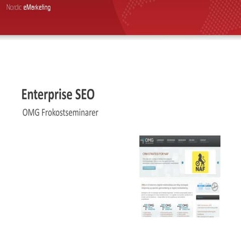 Enterprise SEO with a twist