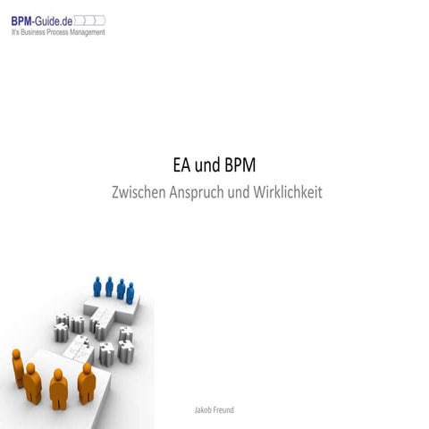 20071122 OMG Days EA und BPM - Zwischen Anspruch und Wirklichkeit