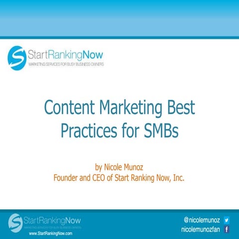 Content Marketing Best Practices for SMBs