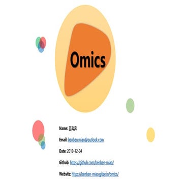 Bioinformatics Omics