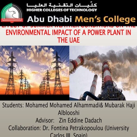 Environmental impact of power plants 