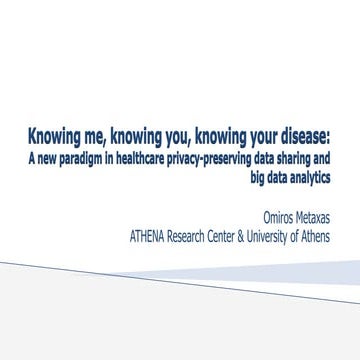 Knowing me, knowing you, knowing your disease