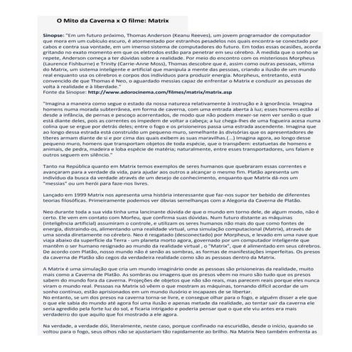 Matrix - metáfora | PPTX