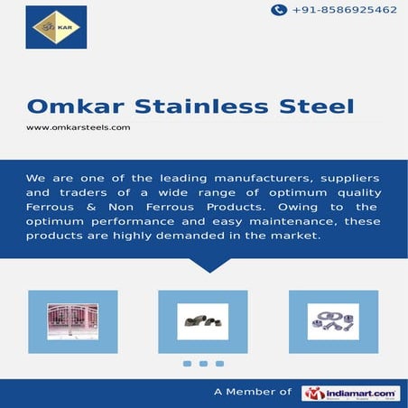 Omkar Stainless Steel, Faridabad, Stainless Steel Products