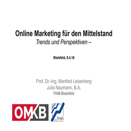 Online Marketing für den Mittelstand