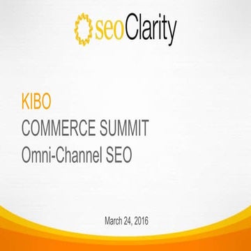 OMNI-Channel Commerce SEO Best Practices