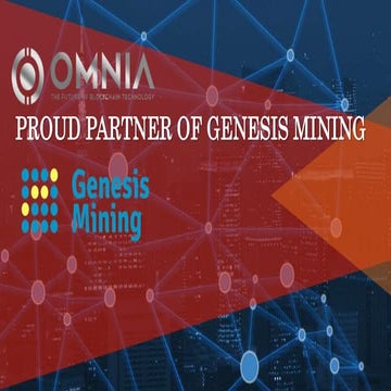 Bitcoin | Omnia proud partner of genesis mining presentation