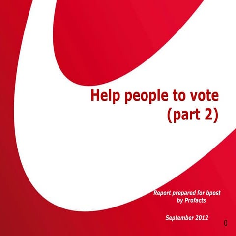 Helping people to vote