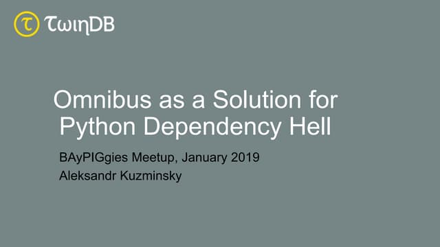 Omnibus as a Solution for Dependency Hell