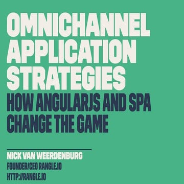 Omnichannel Applications with AngularJS