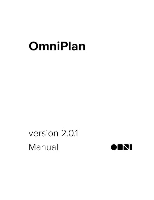 Omni plan 2-manual