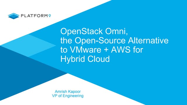 OpenStack Omni, the Open-Source Alternative to VMware + AWS for Hybrid Cloud