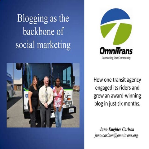 Blogging as The Backbone of Social Marketing