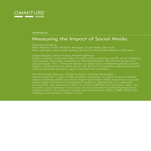 Omniture Workbook Measuring Social Media Impact