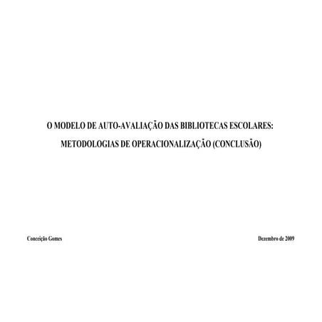 O Modelo De Auto Avaliacao[1]
