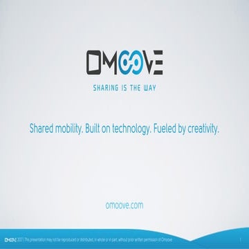 Omoove @ City Car summit 2017