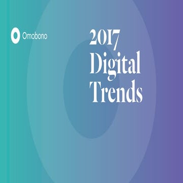 The 2017 Omobono Trends Report