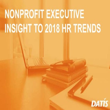NonProfit Executive Insight to 2018 HR Trends