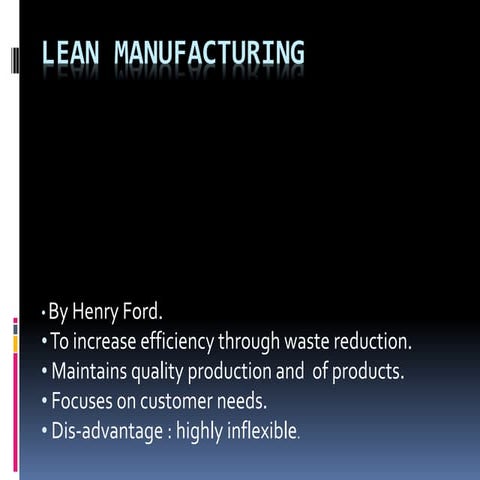 Japanese Manufacturing Techniques