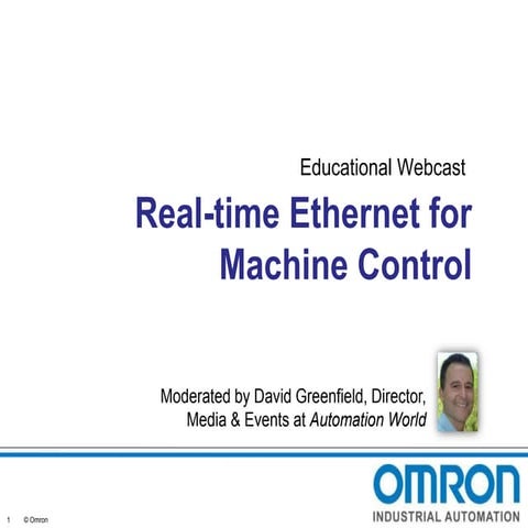 Real-time Ethernet for Machine Control