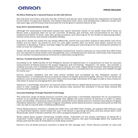 Omron press release