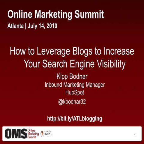 How to Leverage Blogs (Yours & Others) to Increase Your Search Engine Visibil...