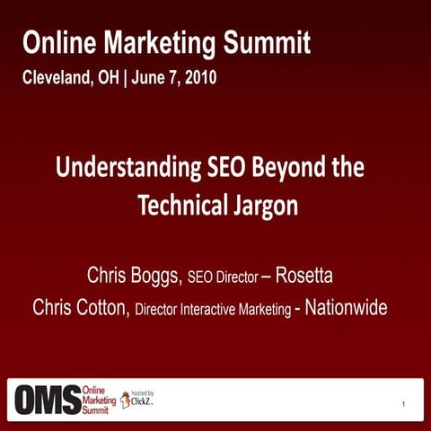 Understanding SEO Beyond the Technical Jargon - Chris Boggs and Chris Cotton