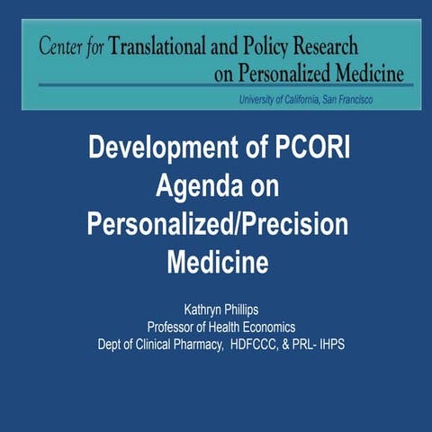 CER 2016 Phillips cer symposium pcori 2016 from 012716