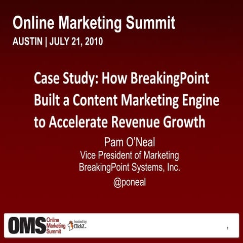 Building a Content Marketing Engine to Accelerate Revenue Growth - BreakingPoint