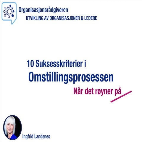 10 suksesskriterier i Omstillingsprosessen 