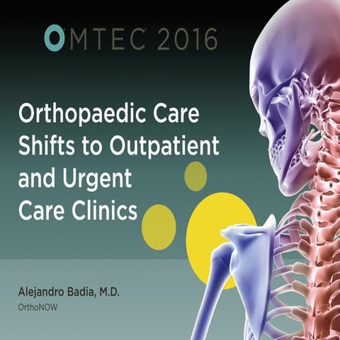 Orthopaedic Care Shifts to Outpatient and Urgent Care Clinics