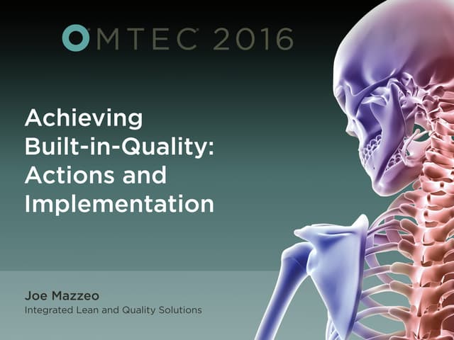 Quality : First Time Right Approach | PPTX