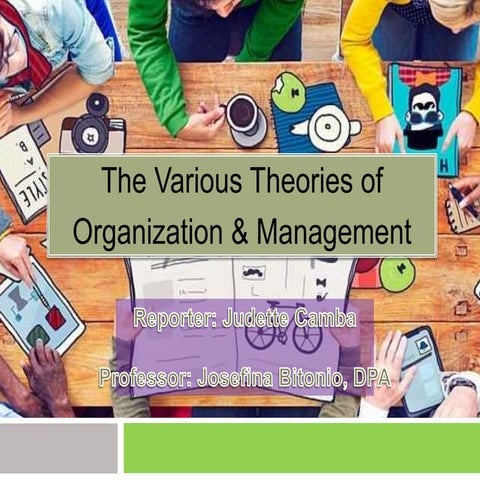 Organization  & Management Theories.pptx