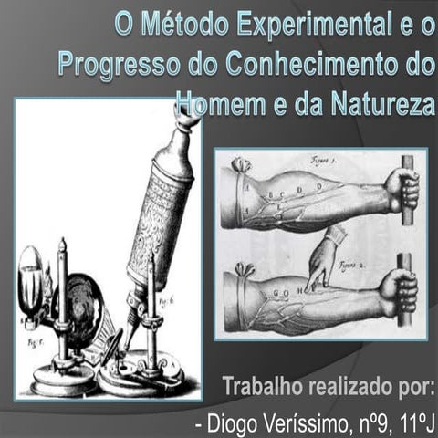 O método experimental e o progresso do conhecimento | PPTX