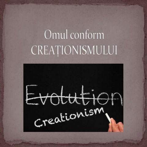 Omul conform creationismului