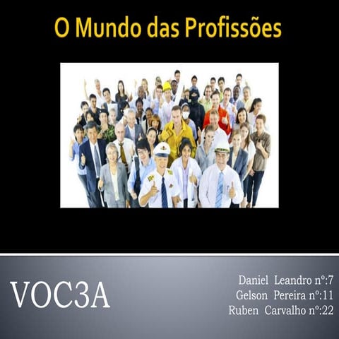 O mundo das profissões voc3a