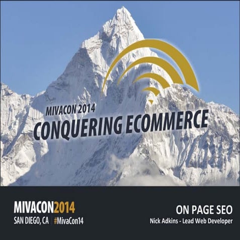 On Page SEO by Nick Adkins