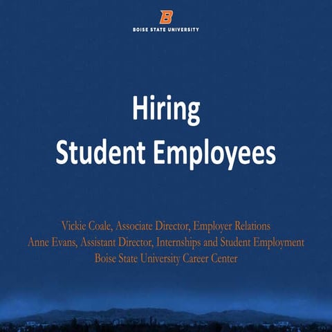New student assistant orientation | PPTX