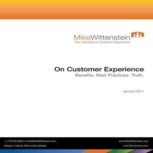 On Customer Experience - Best Practices